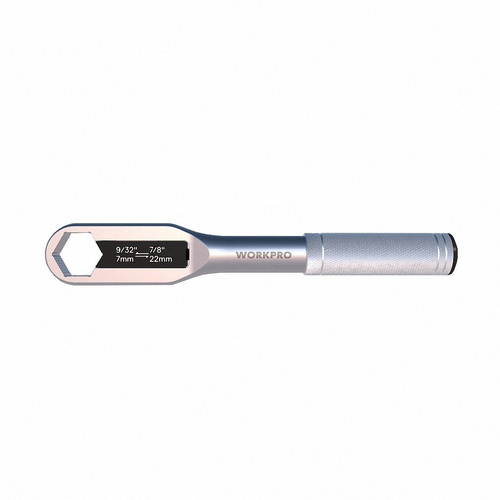 Llave Combinada Ajustable Multi Medida 7-22 Mm Cr-v Workpro Color Plateado