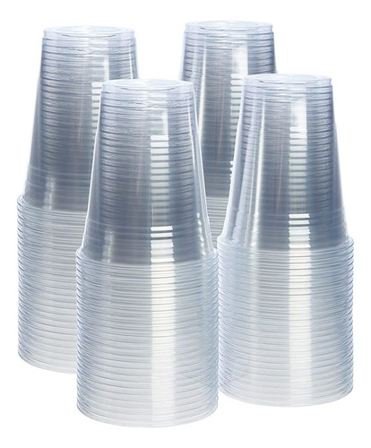 [paquete De 100 - 16 Oz.] Vasos De Plástico Pet Transparente