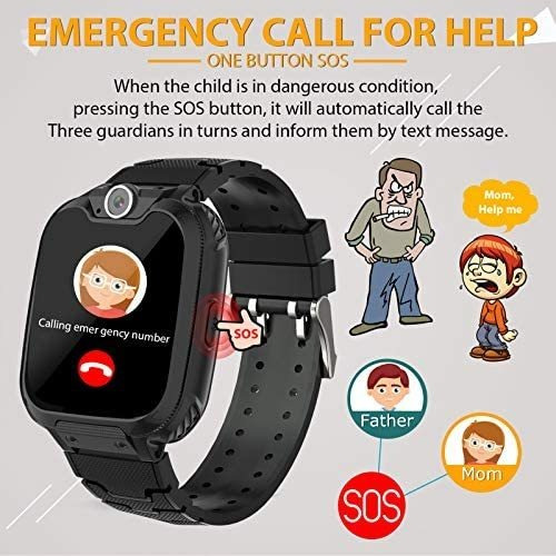 Imagen 4 de 7 de Reloj Inteligente P/niños Yenisey De 4-12 Años - Negro