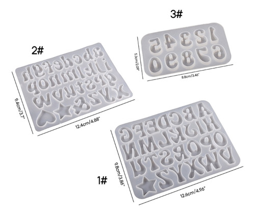 Diy Letra Inglesa Número Colgante De Silicona E Alfabeto