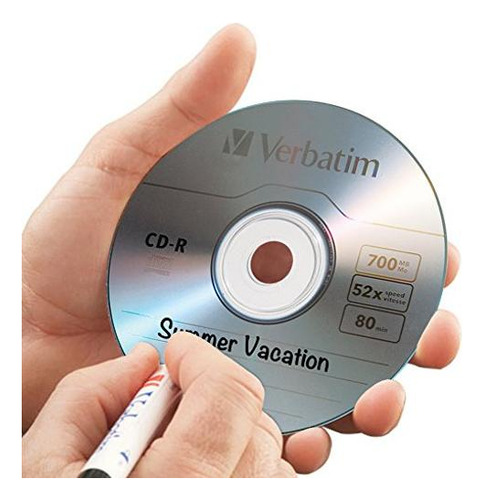 Textual Disco Grabable Cd-r 52x De Marca Por 80 Minuto