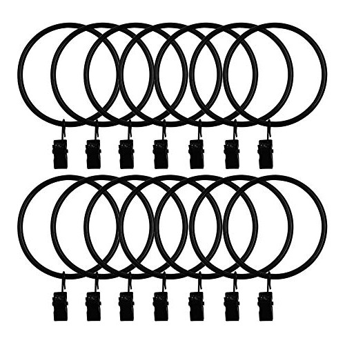 Juego De 14 Anillas De Cortina De Hierro Fuerte Pinzas ...