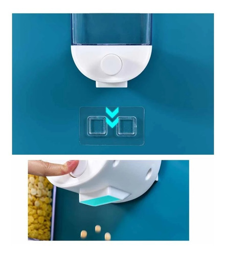 Imagen 4 de 5 de Dispensador Cereal Pared Despachador Alimentos Secos 1 L