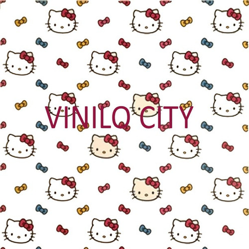 Viniles Decorativos Hello Kitty Con Moños 100 Pzs