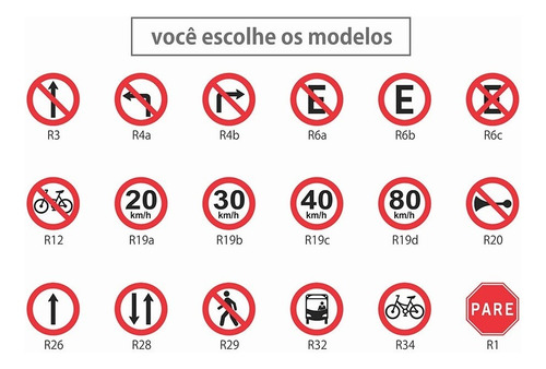 Placa Siga Em Frente - 50cm Diâmetro - Pvc 3mm