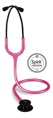 Estetoscópio Professional Black Magenta Perolizado Spirit