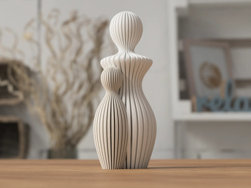 Estatua Madre Y Un Hijo Para Regalo Dia De La Madre Blanco