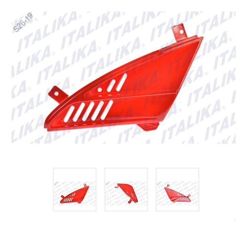 Cubierta Placa Ventilacion Izq Roja Ds150 Italika 20-22