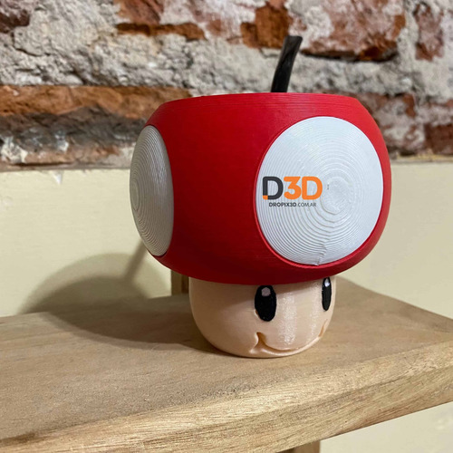 Imagen 2 de 8 de Mate Hongo Toad (mario Bross)