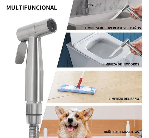 ` Bidé Inodoro Acero Inoxidable Bidet Baño Accesor Rociador