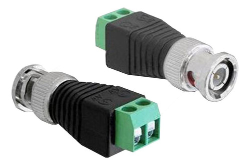 Conector Bnc Macho Com Borne Para Cftv - 50 Unidades