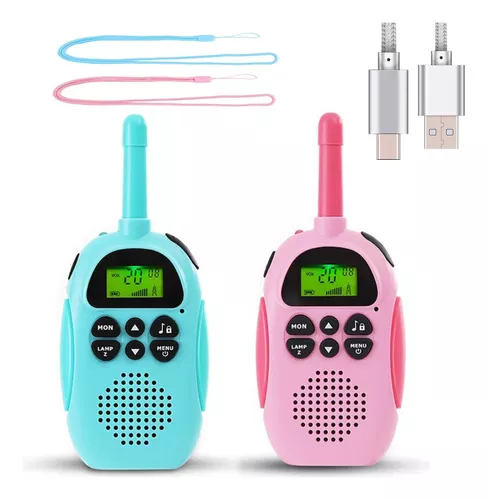 Walkie Talkie Para Niños Largo Alcance Recargables 2 Unidad