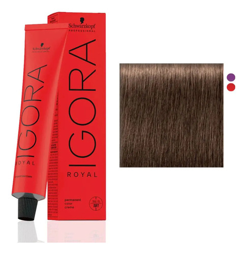 Tinte Igora Royal Schwarzkopf Sin Peróxido Tono 6.65