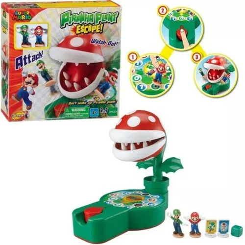 Jogo de Tabuleiro – Planta Piranha – Super Mario – Fuga – 2 a 4