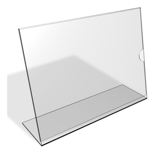 2 Displays L A6 Acrílico Cristal 100% 15x10cm Horizontal 2mm