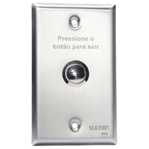 Acionador De Abertura Inox Sulton 800 - Embutir 4x2