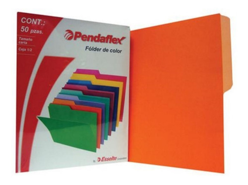Pendaflex Folder De Color Naranja Carta Caja Con 50 Piezas 