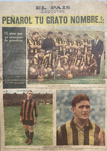 Peñarol Tu Grato Nombre, 75 Años El País 1966 Fútbol Ez4b2