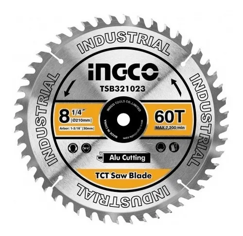 Disco Para Aluminio Madera Inglet 8 ¼ 60 Dtes Tsb321023-smf Color Gris