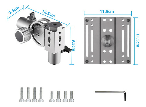 Suporte Monitor Fdl115 Display Bracket 3/8' Tripé De Estúdio