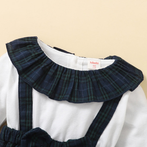 Conjunto Body De Algodón De Manga Larga Con Lazo Para Bebé