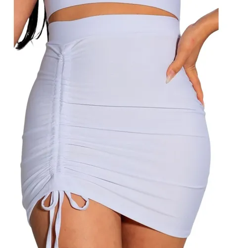 Saia tubinho store branca