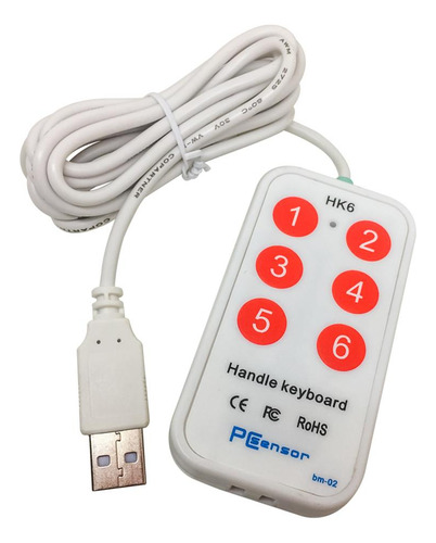 6 Botones Usb Handheld Para Computadora Portátil De