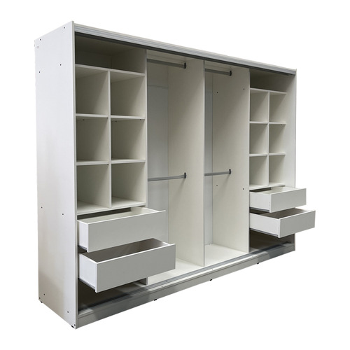 Placard Ropero Carpintería Rivadavia 240 x 180 - Puertas Corredizas - Perfileria de Aluminio Superior e Inferior