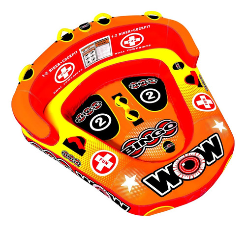 Gomon Inflable De Arrastre Wow Bingo Para 2 Personas