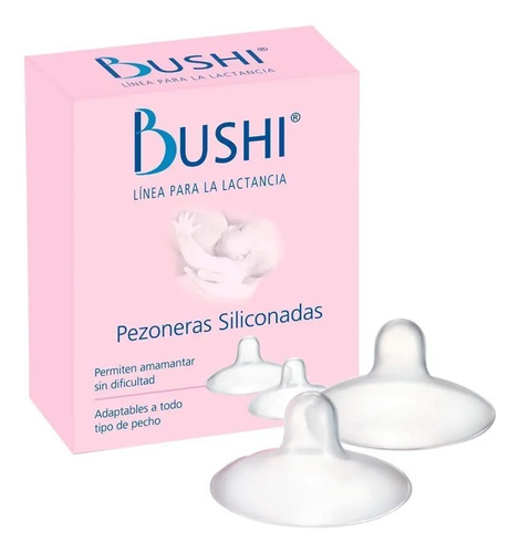 Bushi Pezonera Siliconada Protector Mamario X2