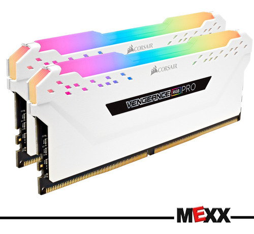 Memoria 32gb 2x16 2666 Ddr4 Corsair Vengeance Rgb White Mexx
