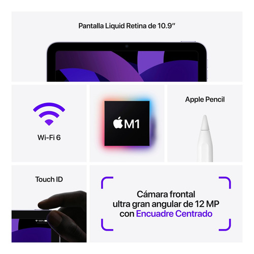 Imagen 7 de 10 de Apple iPad Air (5ª Gen) 10.9 Wi-fi 256 Gb Gris Espacial