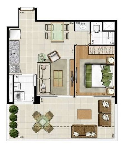 Imagem 11 de 21 de Apartamento Em Sumaré, São Paulo/sp De 58m² 1 Quartos À Venda Por R$ 840.000,00 - Ap1908941-s