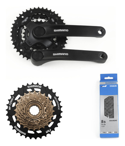 Kit Pedivela Catraca Megarange Corrente Shimano 21 Marchas