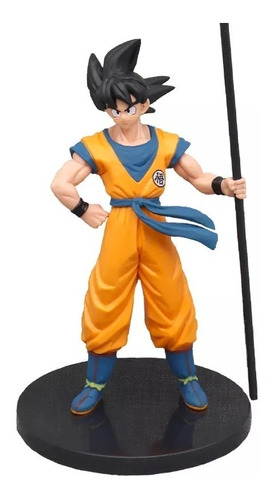 Imagen 1 de 6 de Figura Goku Con Báculo Sagrado - Dragon Ball 22cm