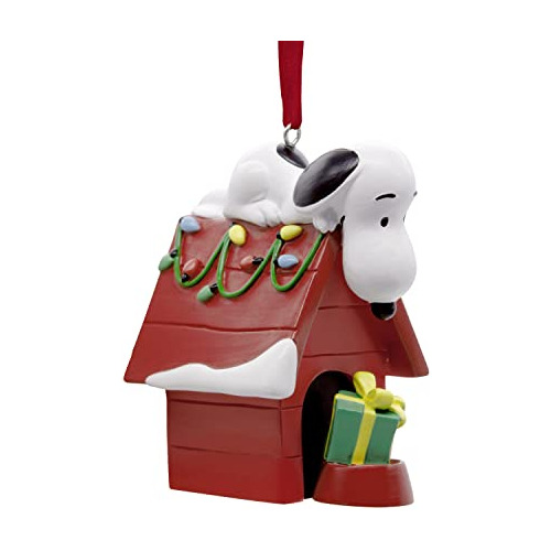 Adorno De Navidad De Snoopy Caseta De Perro Fiestas