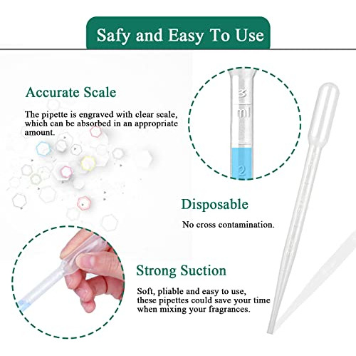 120 Pipetas De Transferencia De Plástico De 3 Ml, Pipe...
