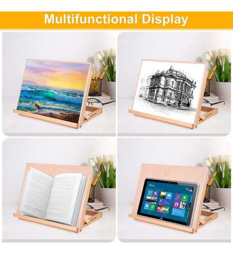 Caballete De Pintura Ajustable Para Mesa, Madera Y Escritori