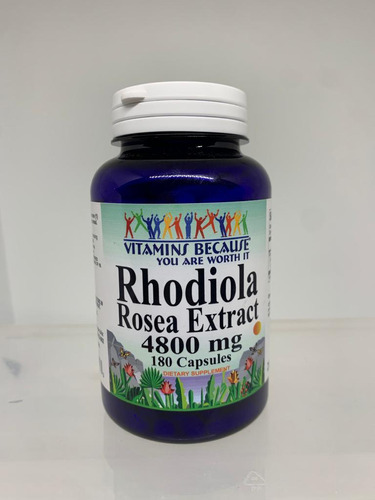 2024 * Rhodiola Rosea Extact 4800mg Capsules - 180 Uds Sabor Sin Sabor