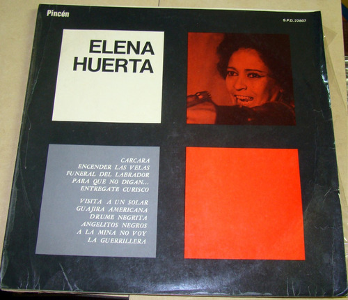 Elena Huerta - Elena Huerta Lp Argentino Autografiado