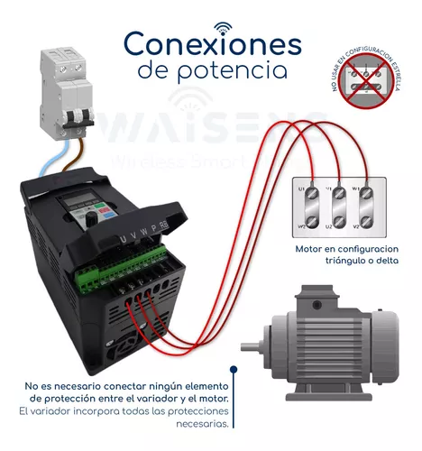 Variador de Frecuencia y Velocidad 3HP Monofasico a trifasico 220v