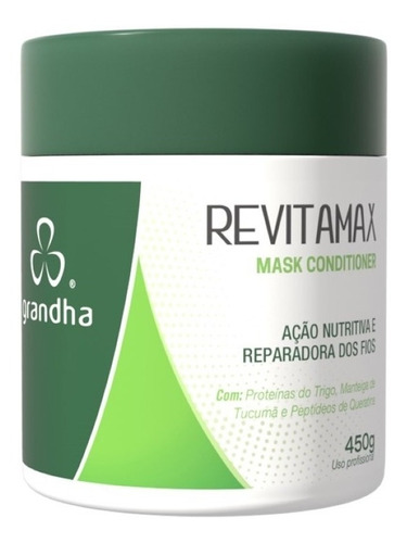 Grandha Revitamax Mask Conditioner 450g Máscara Hidratante