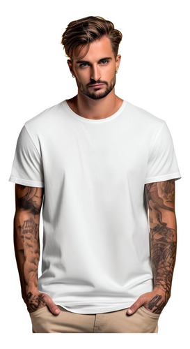 Polera Manga Corta Hombre 100% Algodon - Unisex