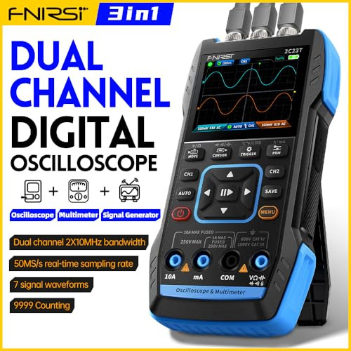 Osciloscopio Multmetro Generador Dds 3 En 1 Fnirsi 2c23t
