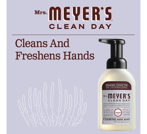 Sabonete Espumante Para Mãos Mrs. Meyer's, Fórmula Biodegrad