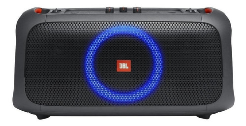 Imagen 1 de 5 de Bocina JBL PartyBox On-The-Go portátil con bluetooth black 100V/240V