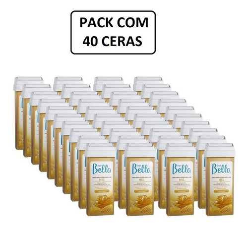 Kit 40 Refil Cera Roll-on 100g Depilação - Depil Bella