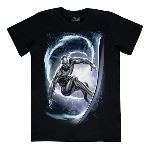 Playera Máscara De Látex Silver Surfer Hombre