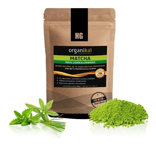 comprar Te Verde Matcha Manzanilla Y Melisa Organikal X50g