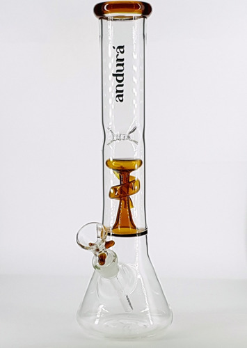 Imagem 2 de 6 de Andurá | Ice Bong De Vidro Com Filtro Espiral E Trava Gelo